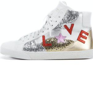 SAINT LAURENT LOVE SNEAKERS SIZE 38